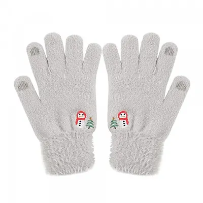 Manusi De Iarna Tactile Dama Techsuit ST0011, Marime 17cm, Gri