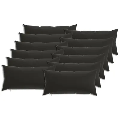 vidaXL Husă pentru pernă 12 pcs HEERLEN Multicolour 40 x 80 cm