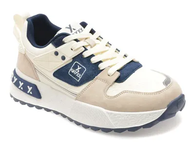 Pantofi sport GRYXX albi, 9823, din piele naturala