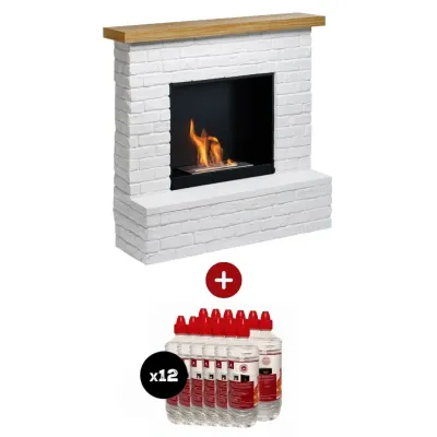 Pachet Rolf Brick White Semineu + 12L bioetanol