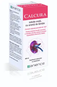 Calcura solutie orala cu aroma de lamaie, 300ml, Sanience