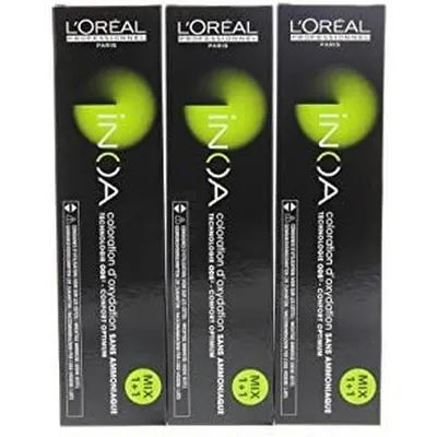 Vopsea păr L'Oreal Professionnel Paris Inoa, fără amoniac, 60 ml, negru