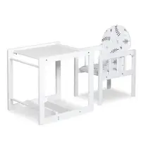 Scaun de masa Klups multifunctional din lemn, varsta 6 luni+
