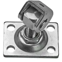 Balama galvanizata pentru porti si trape, filet M12, placa 75x55 mm, lungime reglabila, zincata