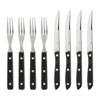 Tacâmuri negre-argintii din oțel inoxidabil 8 buc. Old Farmer Classic – Gense