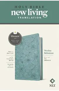 NLT Thinline Reference Bible, Filament Enabled Edition (Red Letter, Leatherlike, Floral Leaf Teal)