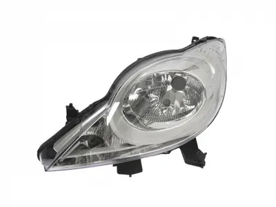Far fata Stanga (H4, electric, fara motoras, culoare insert: cromat) potrivit PEUGEOT 107