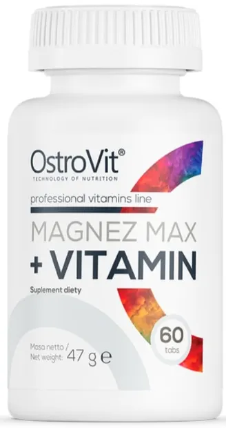 Magnez Max + Vitamin, 60 tablete, OstroVit