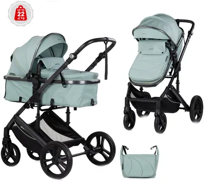 Cărucior cu landou transformabil Chipolino - Amore, matcha