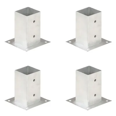 vidaXL Suporți stâlp, 4 buc., metal galvanizat, 81 mm