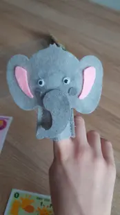 Marionete pentru degete - Jungla - Elefant