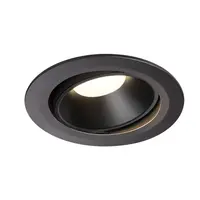 Spot incastrat, NUMINOS MOVE XL Ceiling lights, black Indoor LED recessed ceiling light black/black 4000K 40° rotating and pivoting
