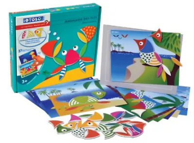 Mozaic magnetic Sepp Jeux iOTOBO - Animale amuzante, Polinezia