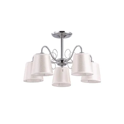 Lustra Ivy Crom+Alb 5xE27 60W