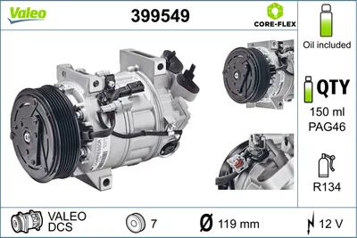 Compresor climatizare potrivit RENAULT LAGUNA, LAGUNA III 2.0 10.07-12.15