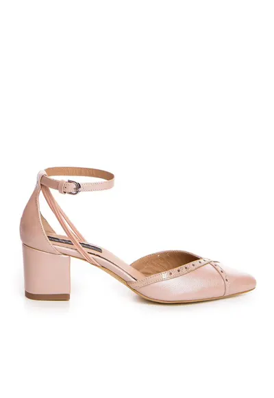 Pantofi mireasa piele naturala Rose Rihanna