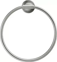 Inel prosop Duravit Stack T 0099477000, montare pe perete, 210 mm, metal, Otel satinat