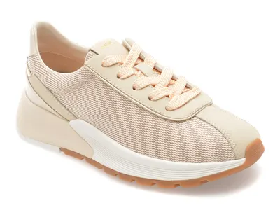 Pantofi sport GEOX bej, D655JA, din material textil