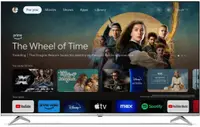 Sharp Smart TV - 55GP6260E, 55'', QLED, 4K, Frameless, AQUOS, HDR10, Dolby Atmos-Vision, negru