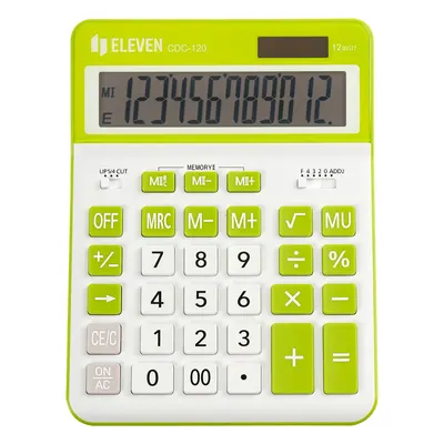 Calculator Eleven - CDC120WH-GN, alb/verde