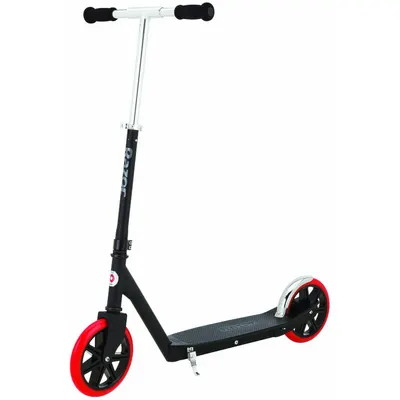 Trotineta cu roti mari adulti si copii 8+ani Razor Carbon Lux Negru/Rosu