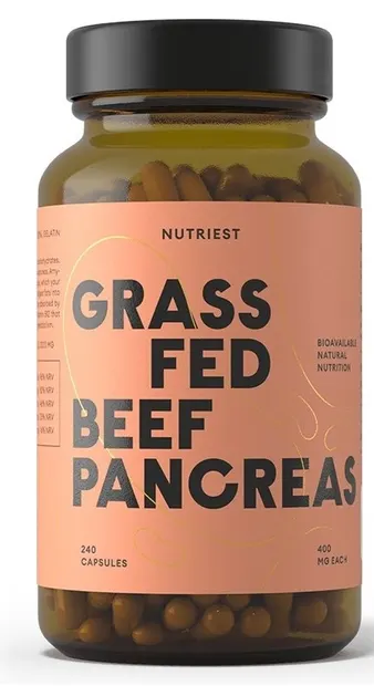 Grass Fed Beef Pancreas, 240 capsule, Nutriest