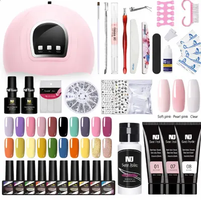 Kit Manichiură Unghii Ojă Semipermanentă Si Polygel ZH30
