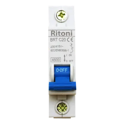 Intrerupator automat monopolar RITONI BRT 4.5kA MCB 10/1/C 10A