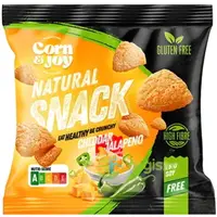 Pufuleti cu Aroma de Cheddar si Jalapeno fara Gluten 40g