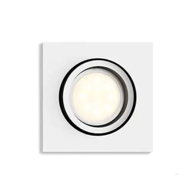 Spot LED Philips HUE patrat incastrat Milliskin Alb