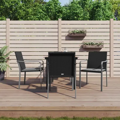 Gossi set mobilier de gradina cu perne, 5 piese, poliratan si otel