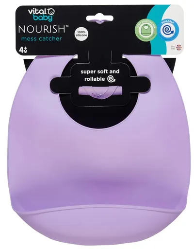 Bavetă din silicon Vital Baby - 4 luni+mov