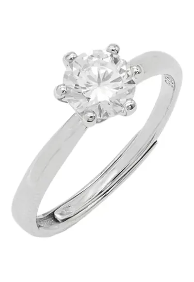 Inel Argint Reglabil Solitaire Reglabil
