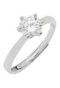 Inel Argint Reglabil Solitaire Reglabil