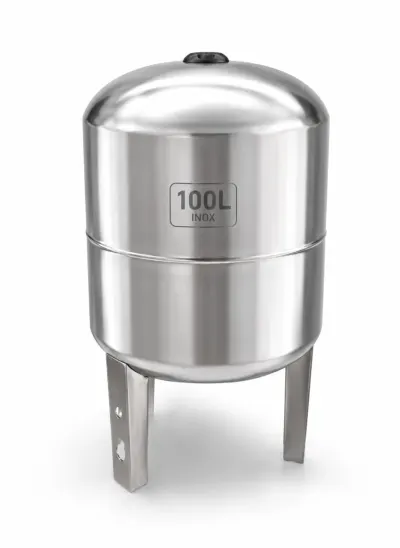 Butelie hidrofor inox 100L, vas expansiune cu membrana, presiune maxima 6 bar, rezervor hidrofor din inox Campion PROFESSIONAL CMP1649