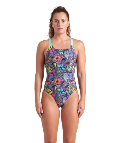 Costum de baie pentru femei Arena Vivid Repeat Swimsuit Swim