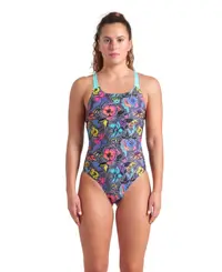 Costum de baie pentru femei Arena Vivid Repeat Swimsuit Swim