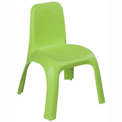 Scaunel cu spatar pentru copii Pilsan King Verde interiorexterior,sezut ergonomic,picioare stabile cu antiderapant,utilizare pentru gradinita, cresa, afterschool,greutate suportata 150kg