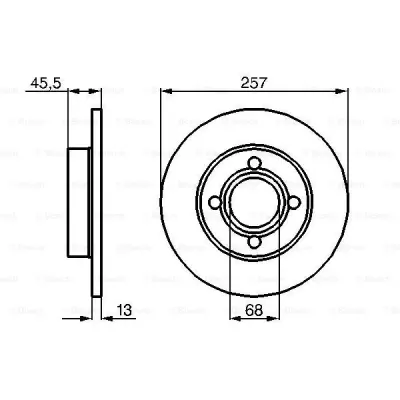 Disc frana BOSCH 0 986 478 016