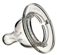 Tetine din silicon Vital Baby - Pentru susținerea hrănirii 3 luni+, 2 bucăți