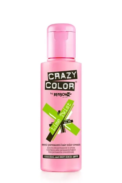 Vopsea semi-permanenta LIME TWIST - CRAZY COLOR - no.68 - 100 ml