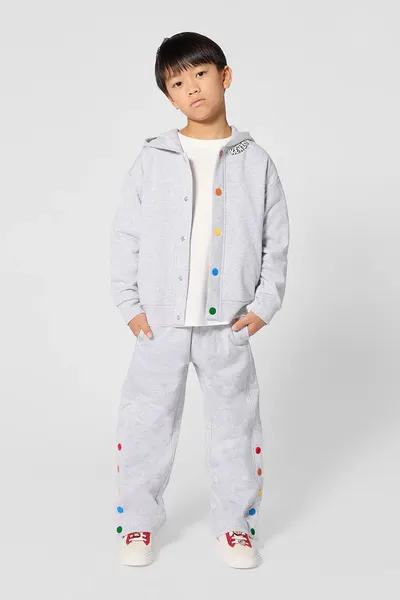 Kenzo Kids hanorac cu fermoar și glugă pentru copii din bumbac