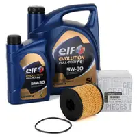 Pachet Revizie Ulei Motor Elf Evolution Full Tech FE 5W-30 5L + 1L + Filtru Ulei Oe Renault Trafic 2 2003 7701479124