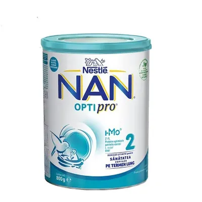 Lapte praf NAN 2 Optipro de la 6 luni | 800 gr