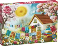 Puzzle Cherry Pazzi din 1000 piese - Pajiște de lână