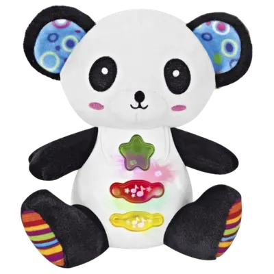 Jucarie interactiva bebe cu sunete si lumini 15 cm - Panda