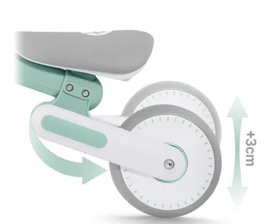 Bicicleta de echilibru Ride On Nukido Verde, de la 12 luni,scaun moale, inaltime sezut reglabila, roti din spuma EVA, cadru rezistent, manere ergonomice cu opritoare, Unghi de virare sigur al rotii cu protectie anti-rotatie