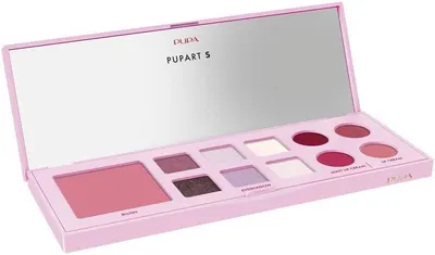 Pupa Paletă de machiaj Pupart S, 002 Pink, 11 culorile