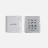 Cititor card Hikvision DS-K1801E, citeste carduri RFID EM 125Khz, distanta citire: 50mm, comunicare: Wiegand 26/34 protocol, ind