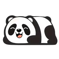 Covor baie universal NewEvo, Antiderapant, Material Absorbant , Uscare Rapida, 60 x 40 cm, Model Panda